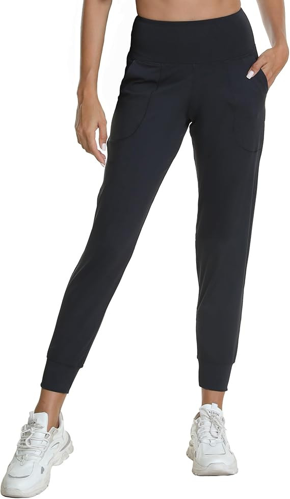 Women's Workout Joggers with Pockets-Quick Dry Athletic Lounge Pants for Hiking Yoga and Running | Amazon (US)