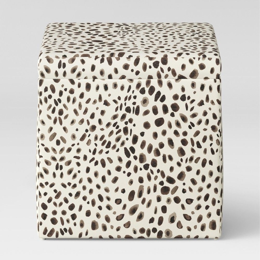 Plano Square Storage Ottoman Washed Cheetah - Project 62 | Target