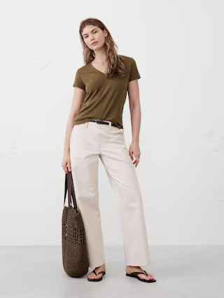 Timeless V-Neck T-Shirt | Banana Republic Factory