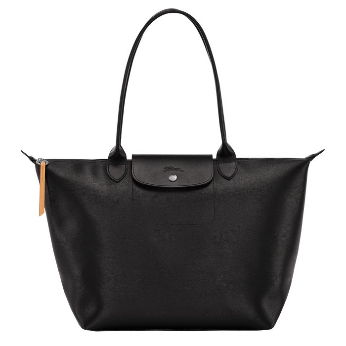 Shopping bag L Le Pliage City Black (L1899HYQ001) | Longchamp US | Longchamp