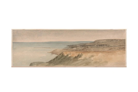 Long Landscape Painting Panoramic Art Print Instant | Etsy | Etsy (US)