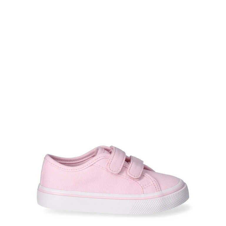 Wonder Nation Toddler Girl Casual Canvas Skate Sneaker, Sizes 5-12 | Walmart (US)