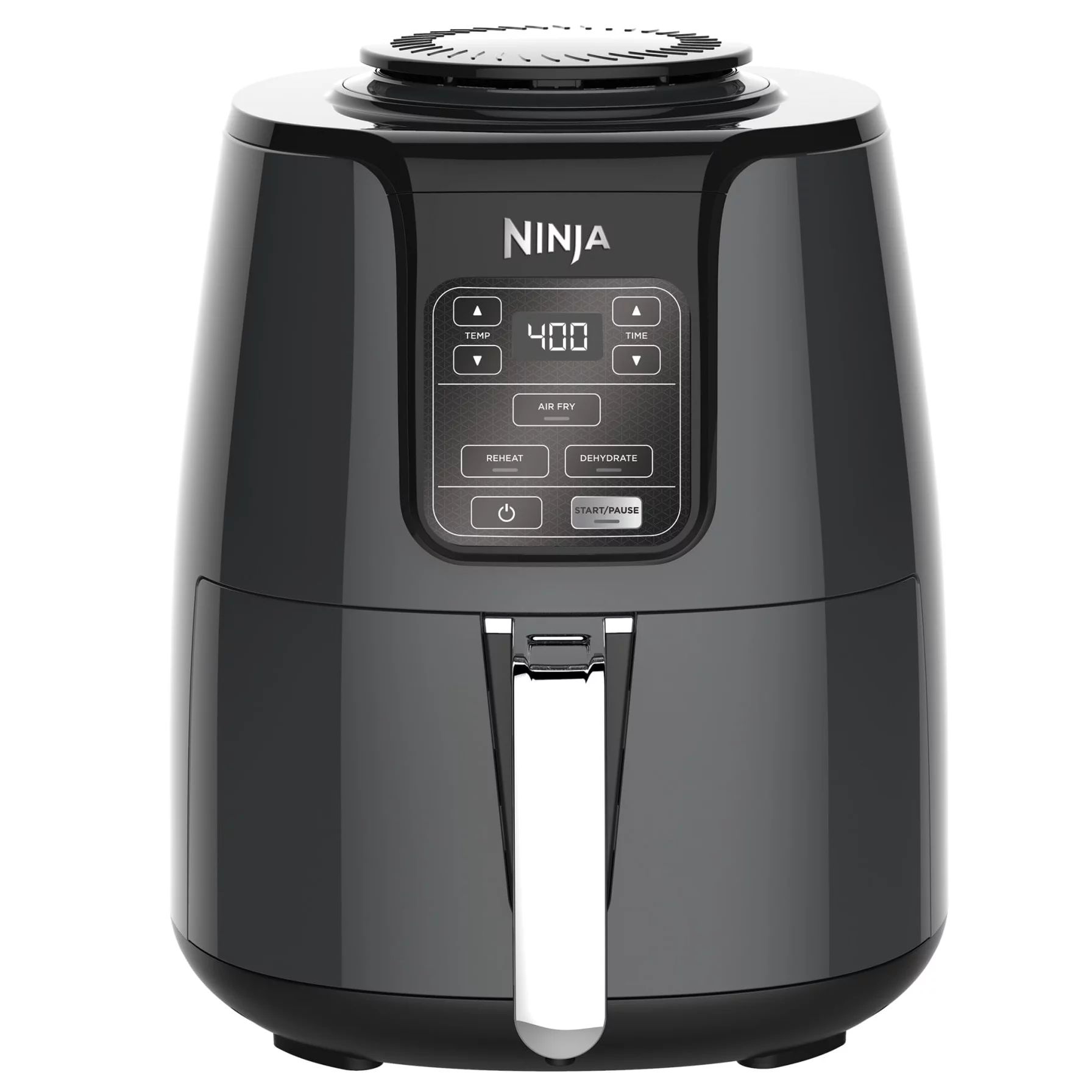 Ninja 4 Quart Air Fryer with Reheat & Dehydrate, Black, Silver, AF100WM | Walmart (US)
