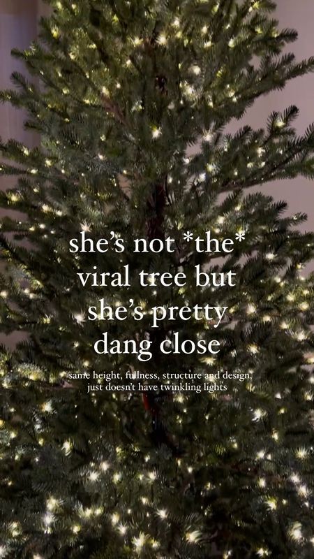Not quite the viral Christmas tree because I was too late trying to order it this year - but she’s the same brand, height, fullness, and design from HD! It just doesn’t have the twinkling lights but you can always add those 🫶🏽

Viral Christmas tree, pre-lit Christmas tree, Home Depot Christmas tree, Christmas decor 

#LTKSeasonal #LTKHoliday