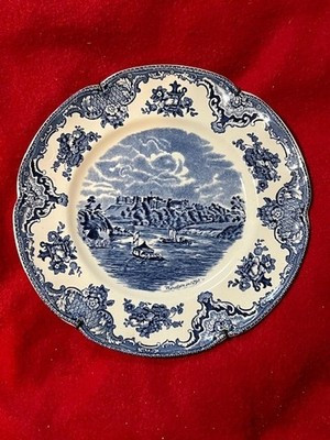 Johnson Bros Old Britain Castles Windsor 1792 Blue Transferware Plate England 9" | eBay US