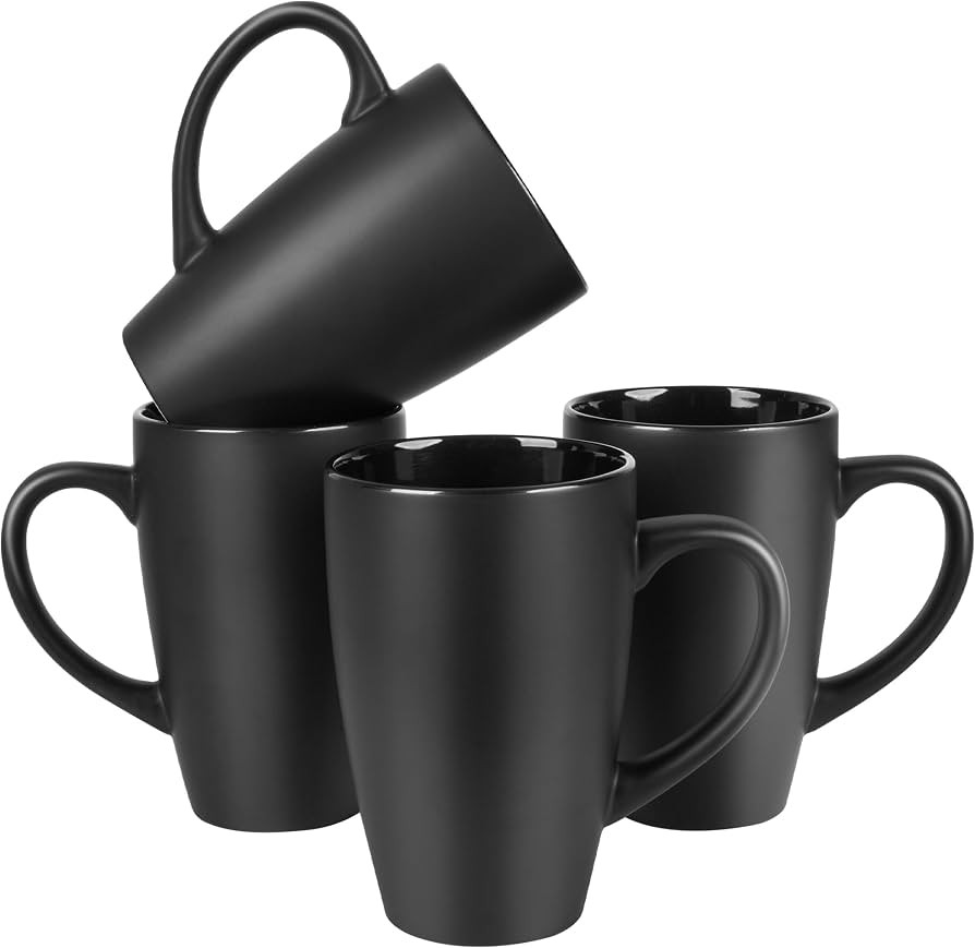 BYCNZB 20oz Extra Large Ceramic Tall Coffee Mugs Set for Coffee Tea Hot Cocoa set of 4 Dishwasher... | Amazon (US)