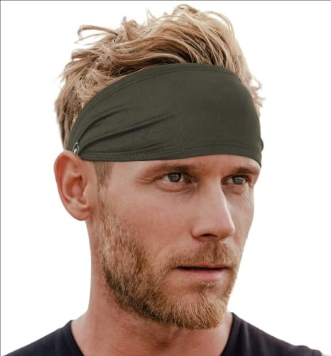Tough Headwear Mens Sweat Bands - Green Headband for Working Out, Men Sports, Cycling, Football - One Size Fits Most, High Performance Headbands for Men and Women | Amazon (US)