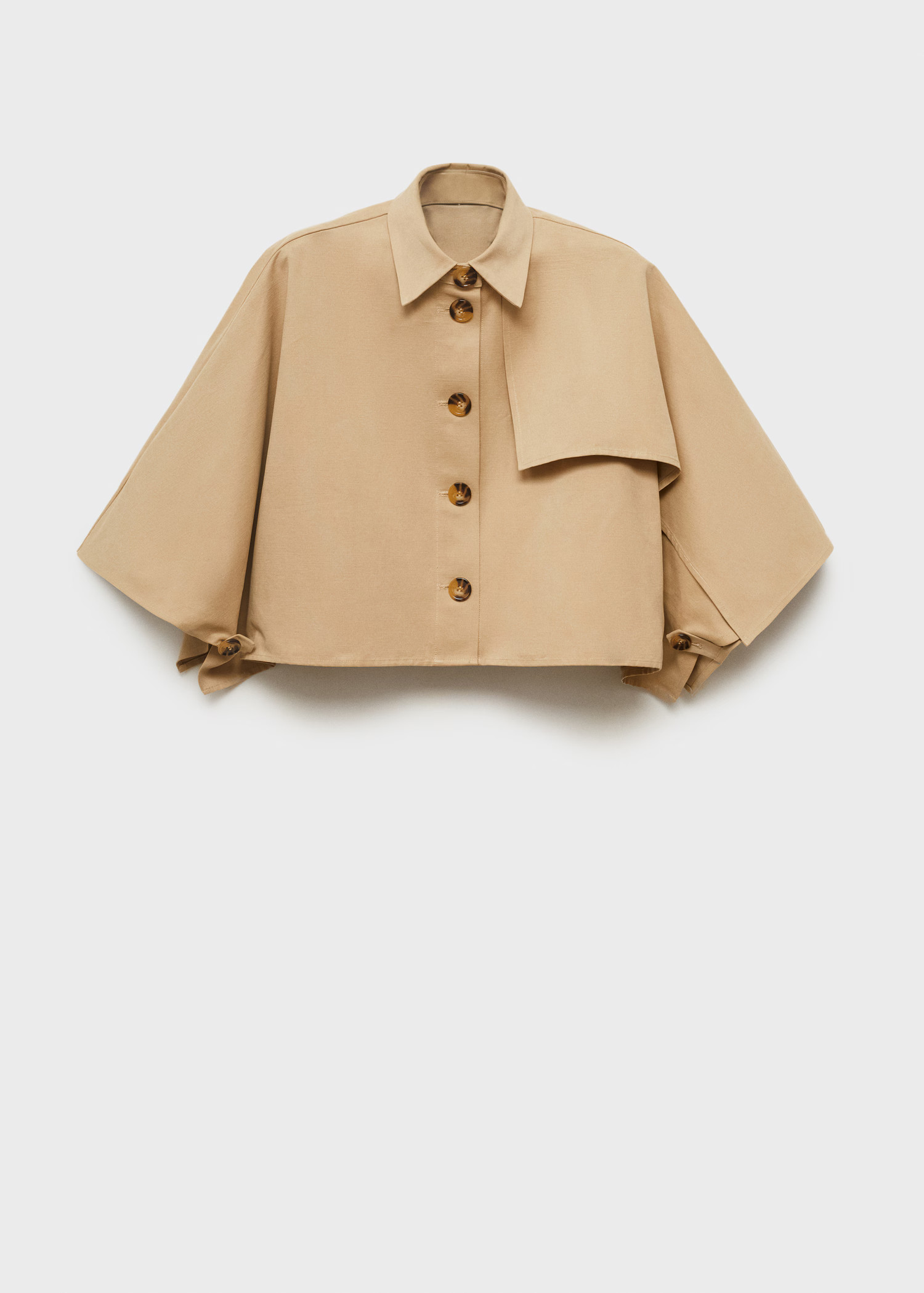 Trench court style cape - Femme | MANGO France métropolitaine | Mango EU