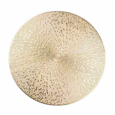 Aoibox Gold Metallic Vinyl Hollow Placemats Set of 6, Washable Easy Clean Non Slip Stain Heat Resistant Dining Table Mats for Wedding Party Decoration | Target