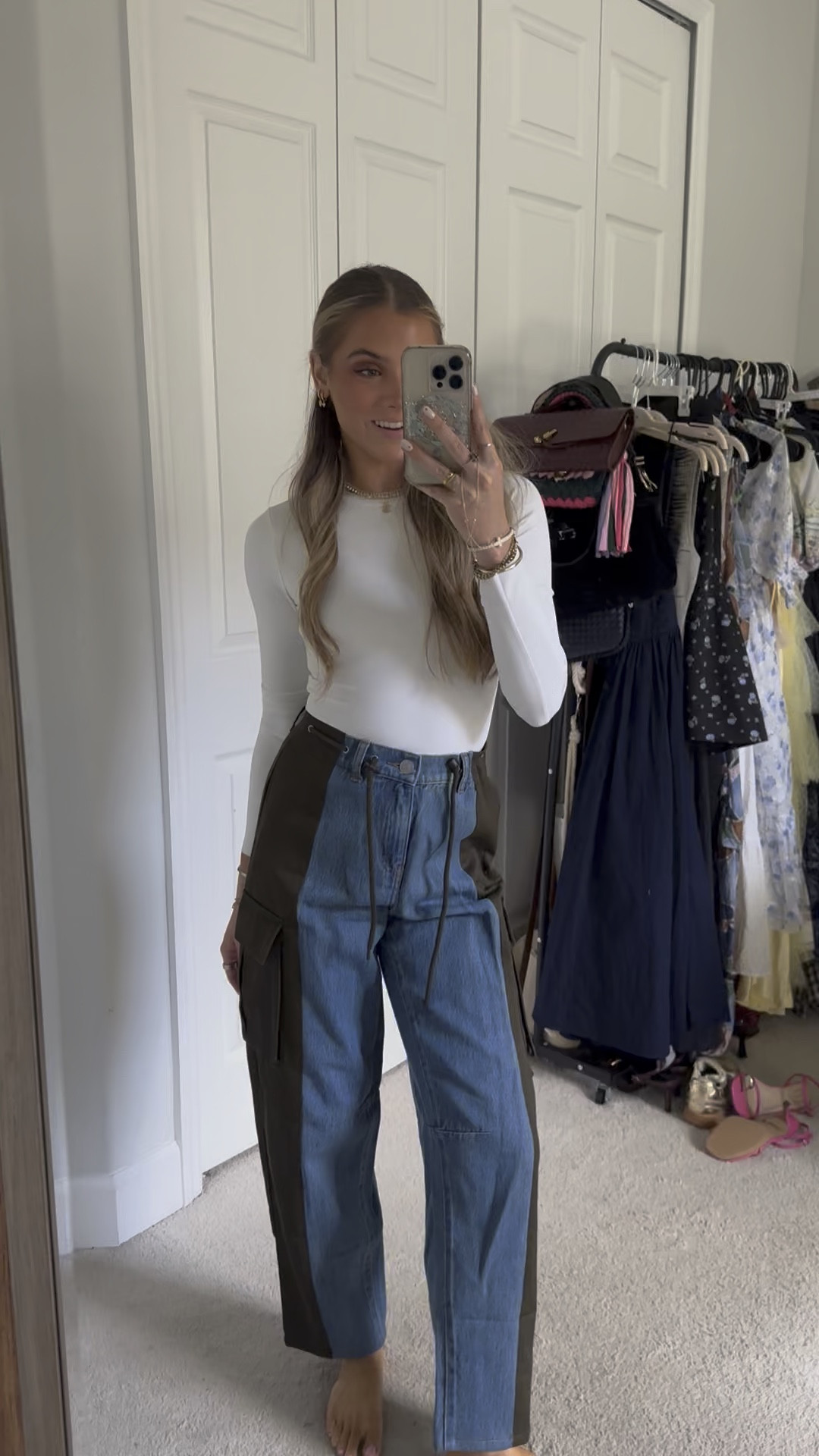 Target Women's Mid-Rise Barrel Leg Mixed Fabric Jeans - Future Collective Blue Denim size 0! This is a new collection from Target Future Collective line the cutest pieces for spring style! 

@target @targetstyle #target #targetstyle #targetfashion #targethaul #targetfinds #targetdoesitagain target, target style, target haul, target finds, target fashion. 

#LTKSeasonal #LTKFindsUnder50 #LTKWatchNow