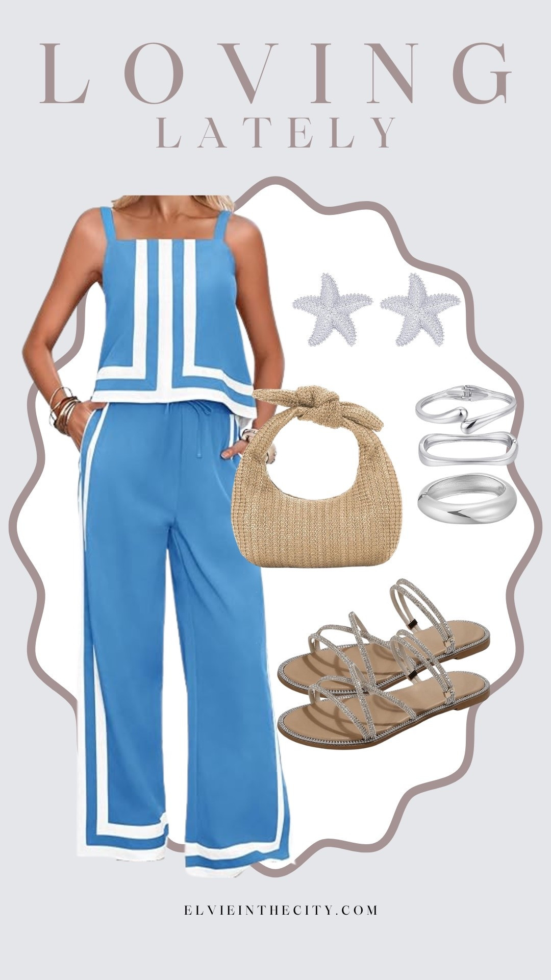 I’m loving this two-piece color block set from Amazon. Comes in several colors. I’ve styled it with starfish earrings, bangle bracelets, rhinestone studded sandals and a straw clutch purse.

Ootd, vacation outfit, resort wear, fashion over 40, over 50 style, affordable fashion

#LTKOver40 #LTKootd #LTKFindsUnder50