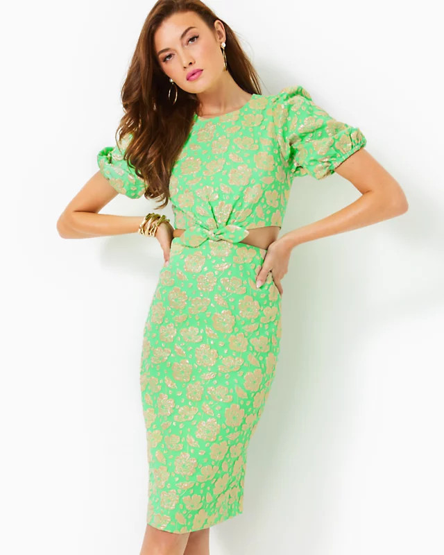Melina Jacquard Midi Dress | Lilly Pulitzer