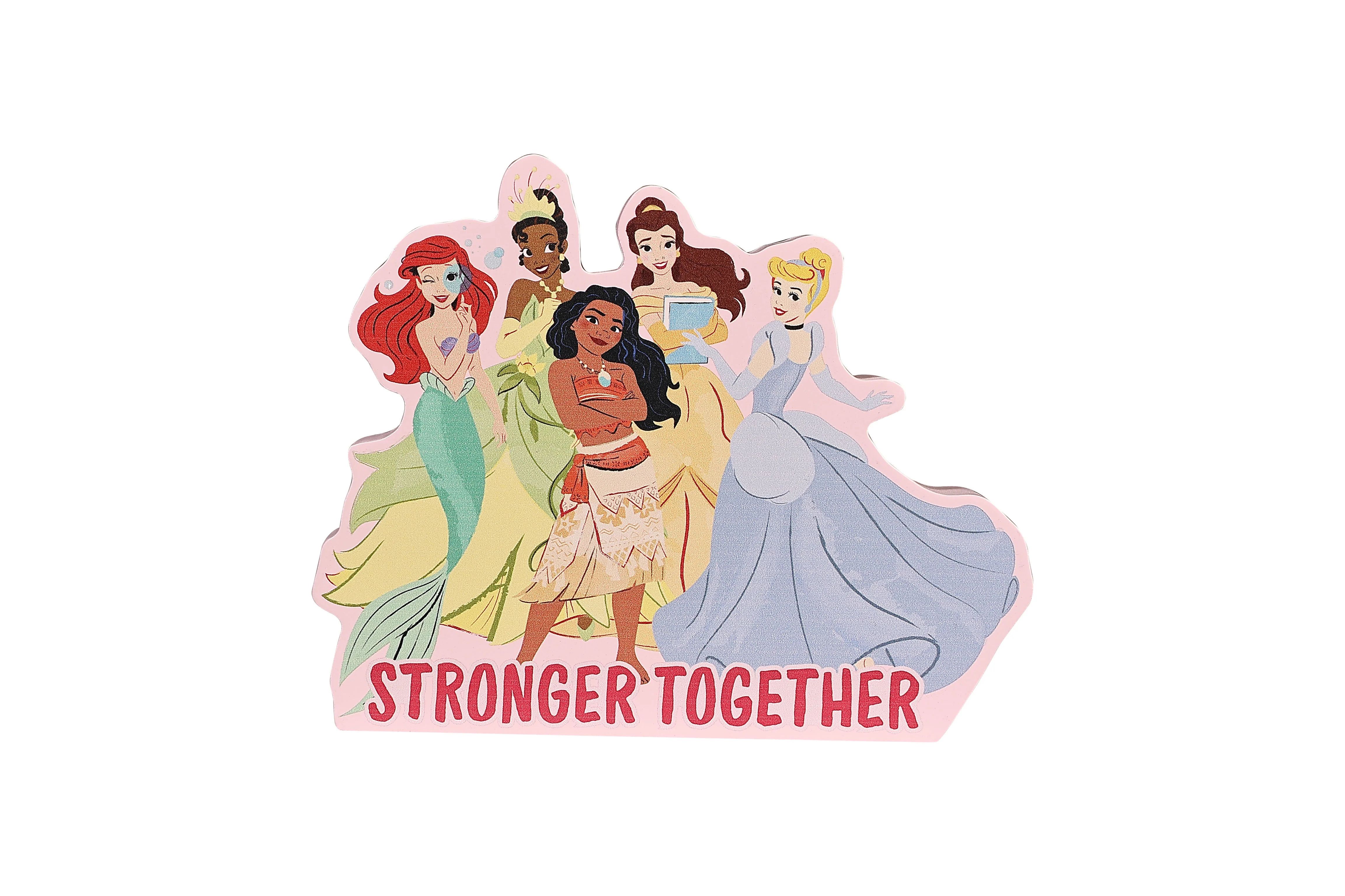 Disney Princesses 'Stronger Together' Die-Cut MDF Block by POP Creations | Walmart (US)