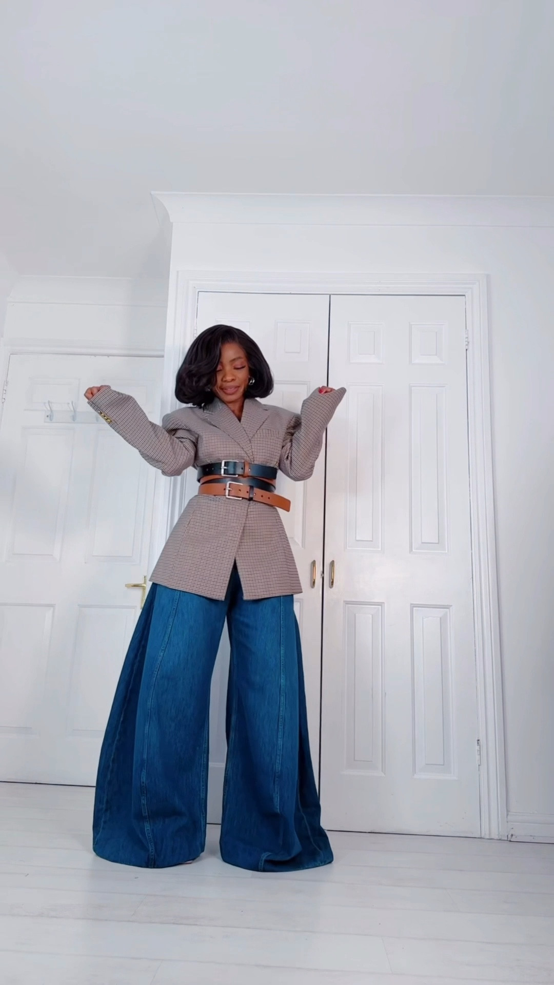 DIY Corset Belt Inspo. I used men’s because they grave long sizes but any belts will work. 
Jeans are from Zara 9863/250/400
