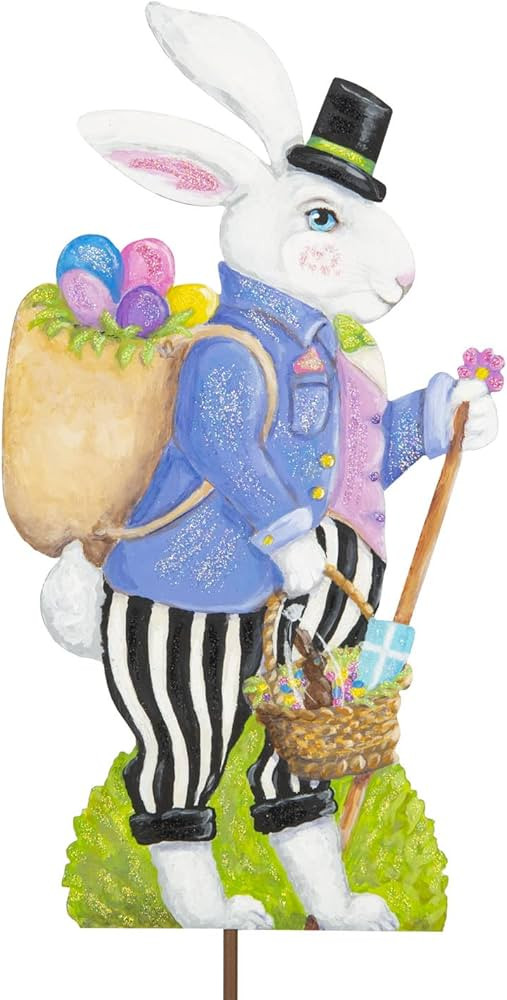 The Round Top Collection - Elegant Walking Rabbit Yard - Metal | Amazon (US)