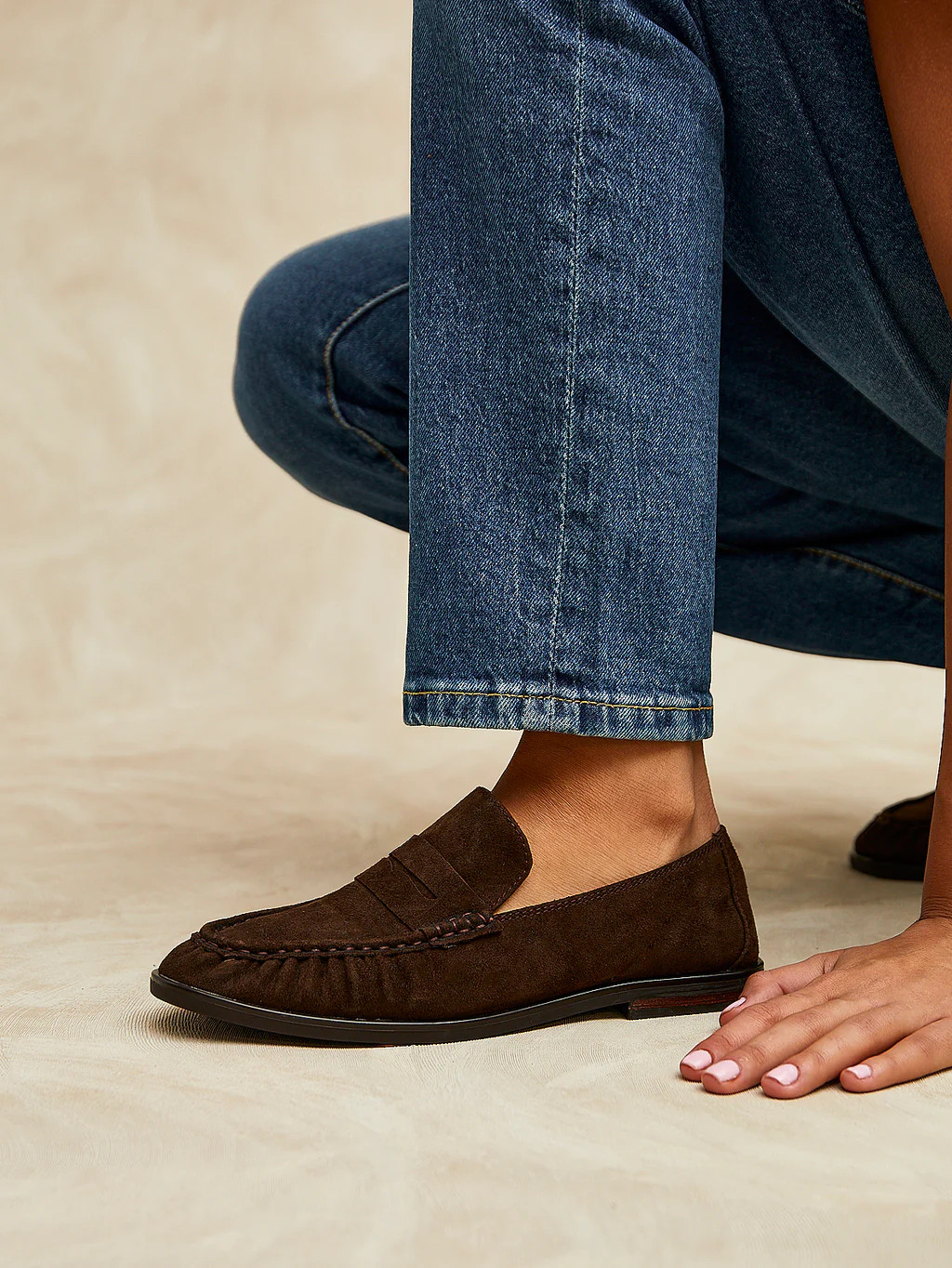 Belmont Brown Suede Leather Loafers | Linzi Shoes