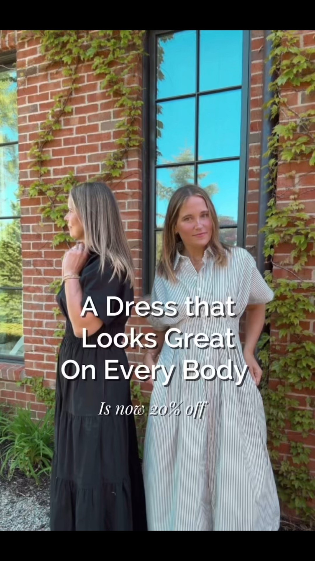 Use code:  TWINTALK20 for 20% off! 

From 00 to 3x and from 16 to 95a t years old, these dresses look stunning on everyone. And for our petite friends they come in a short version too.  
We call these our work horse dresses. They look great for work, for days out, for parties, and any day you want to feel great.

#LTKSaleAlert #LTKMidsize