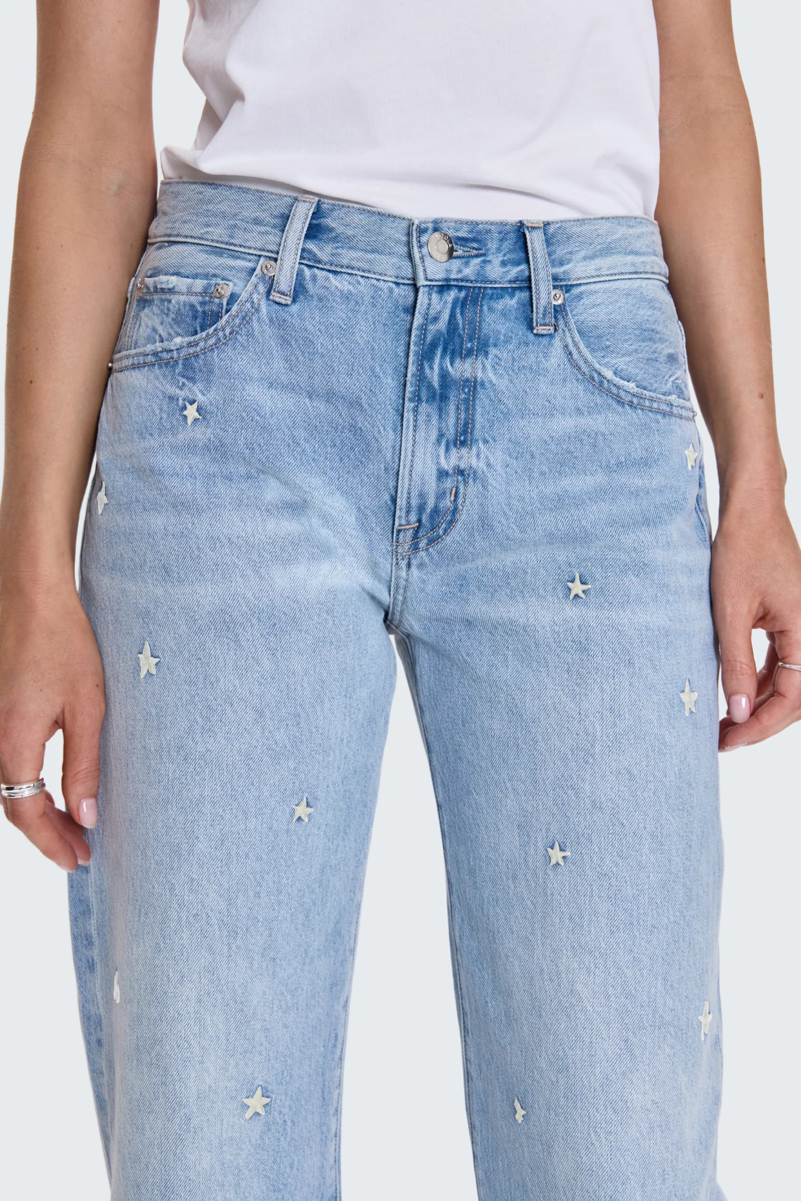 Lexi Mid Rise Bowed Straight - Stellar | Pistola Denim