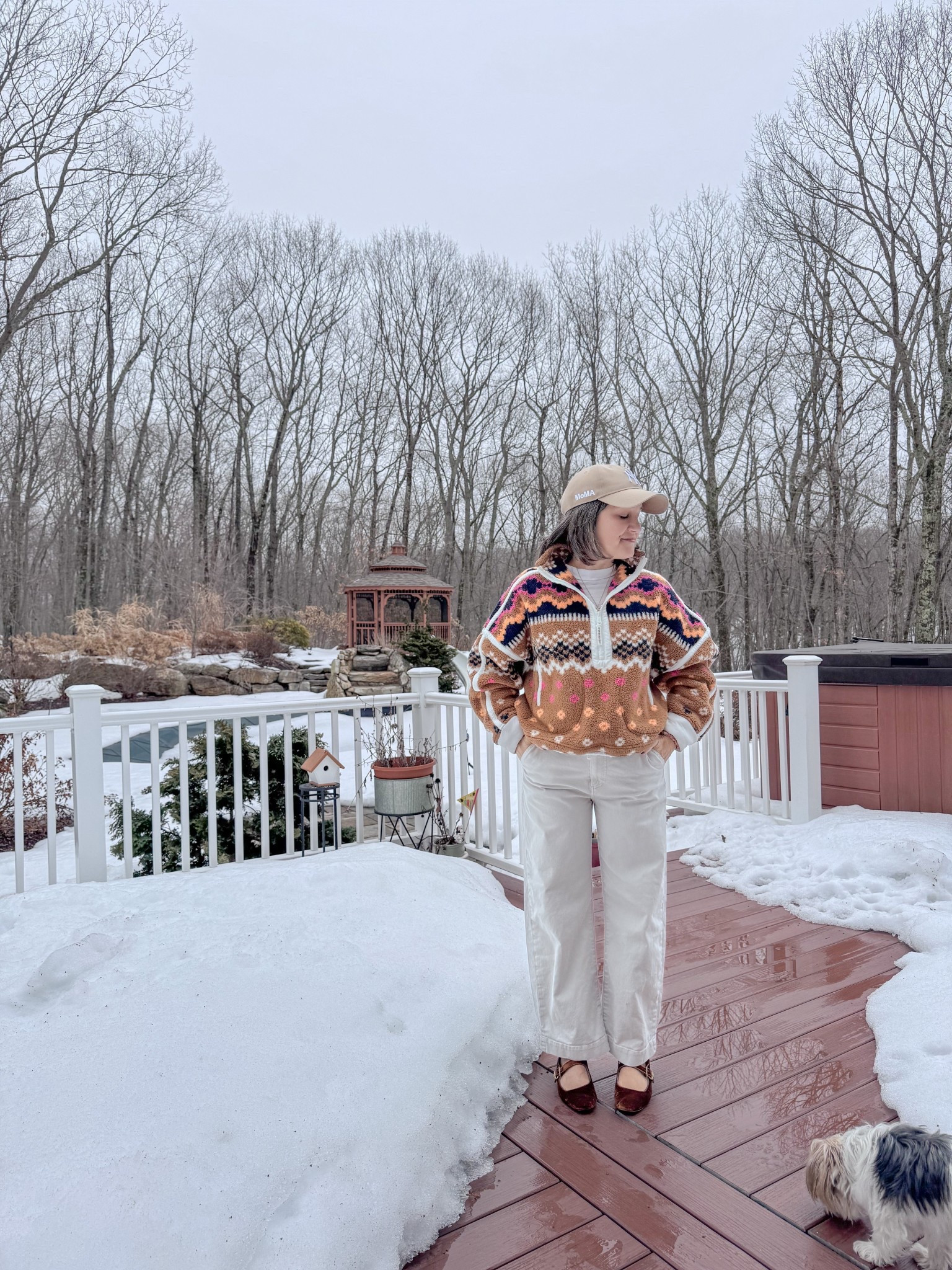 Today’s winter style. Free People fleece, Paige pants, Mary Jane flats. 

#LTKOver40 #LTKdayinmylife #LTKSeasonal