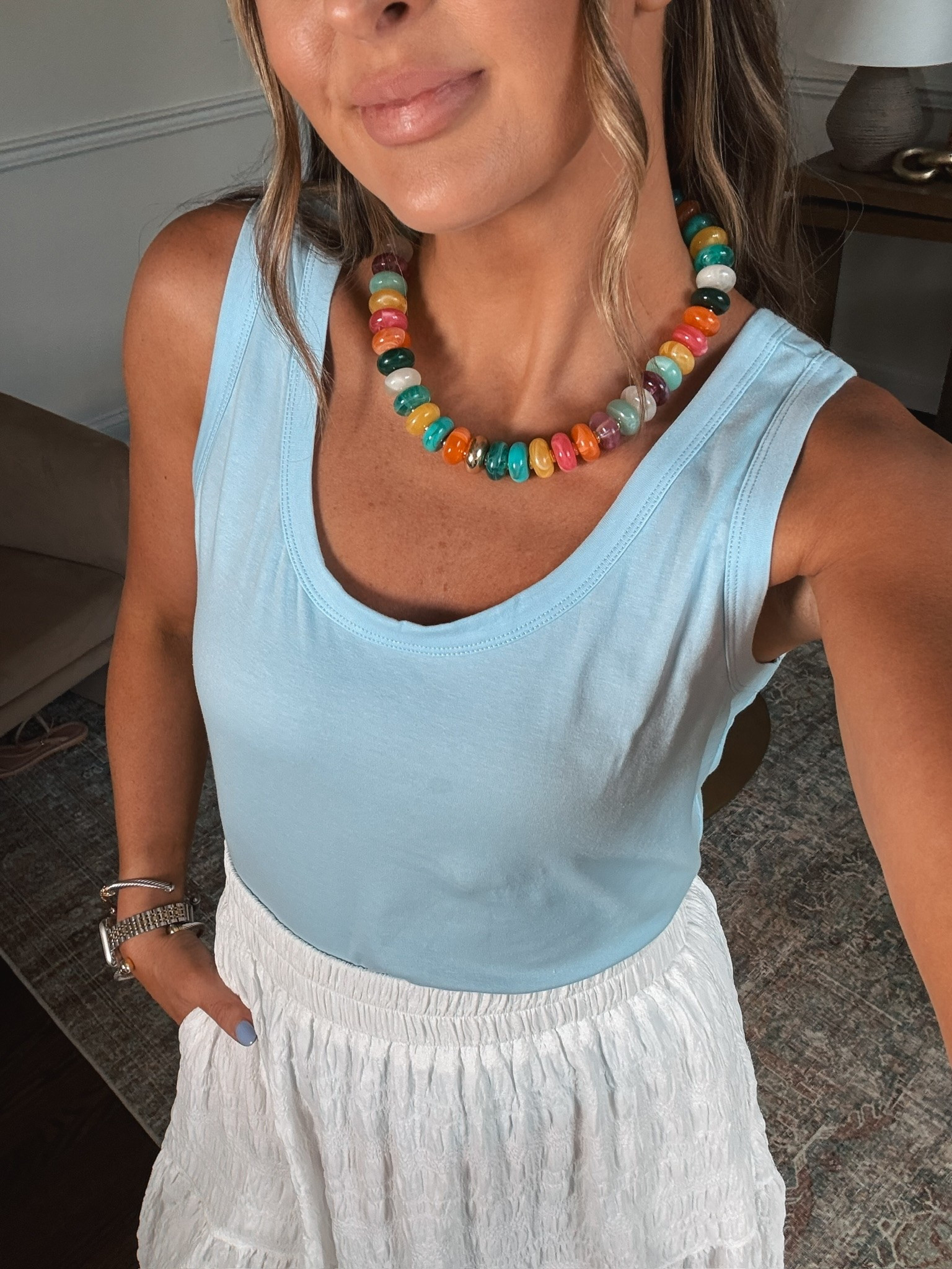 The most fun colorful beaded necklace to elevate any outfit!!

#LTKdayinmylife #LTKootd #LTKgrwm