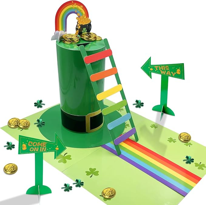 Uniticber DIY Leprechaun Trap Kit St Patrick's Day Craft Set Saint Patricks Party Supplies Catch ... | Amazon (US)