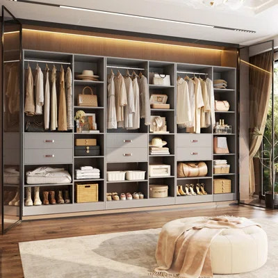 Closet System, Hanging Rod And Shelves | Wayfair North America