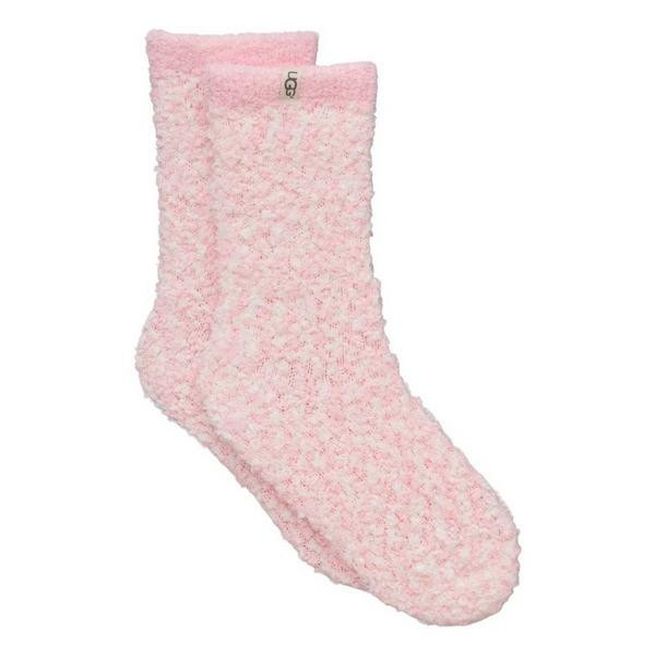 Women's UGG Cozy Chenille Crew Socks One Size Sea Salt Pink | Scheels Sports