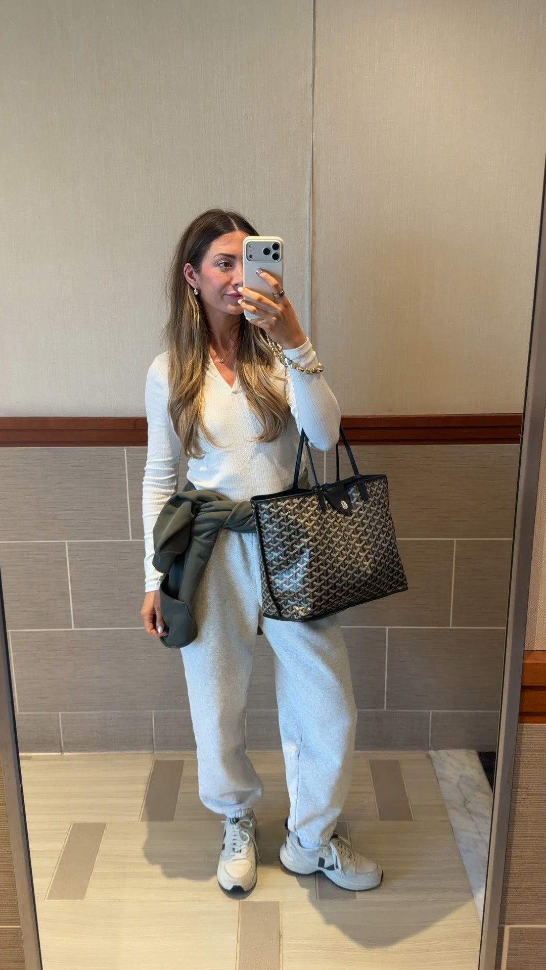 Airport / travel day to Hawaii look! 🤍 small in everything! Some of my favorite pieces - super flattering sweats & top

#LTKootd #LTKgrwm #LTKTravel