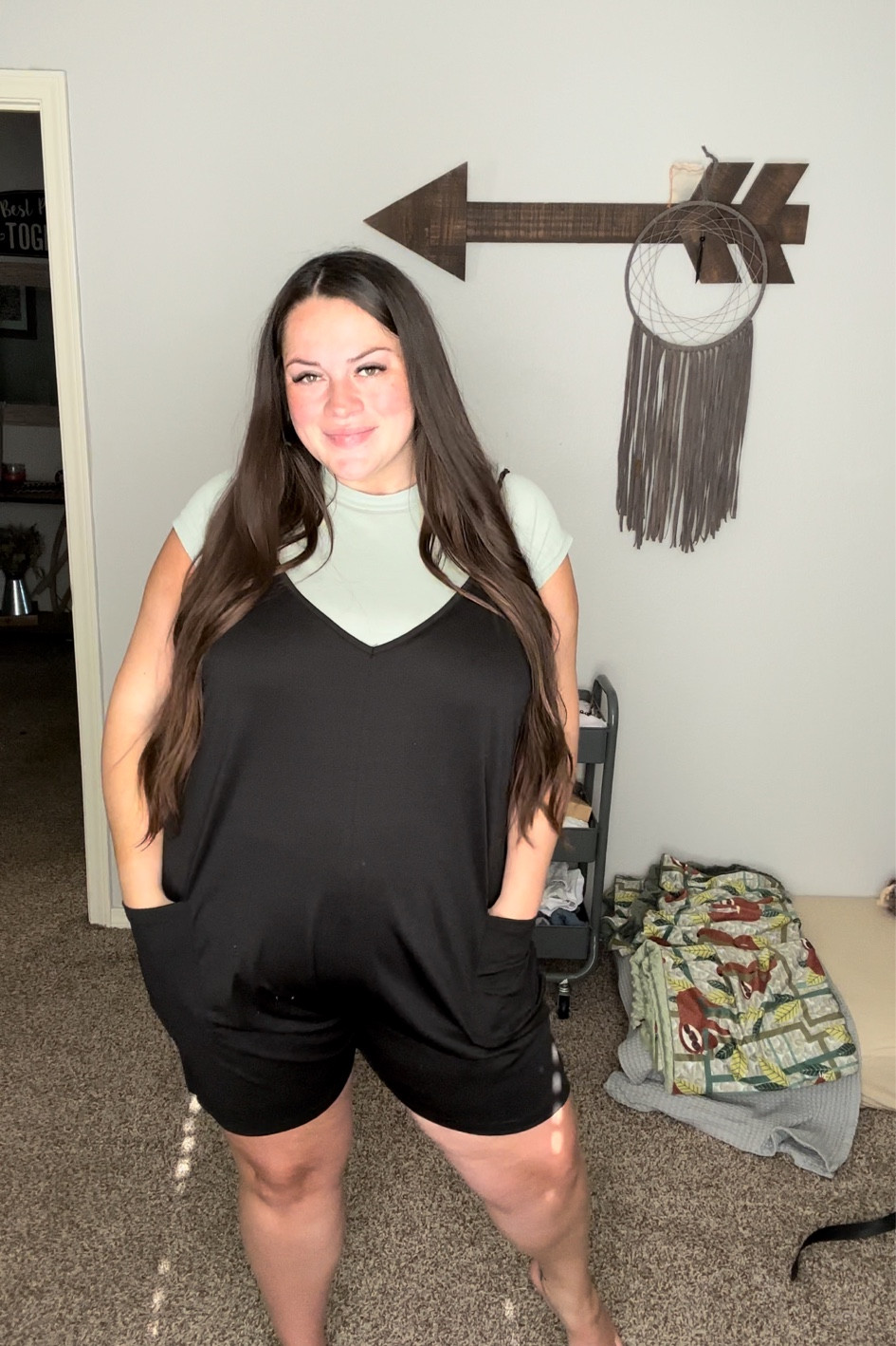 Viral hot shot onesie dupe on my plus size and pregnant body

#LTKcurves #LTKbump #LTKFind