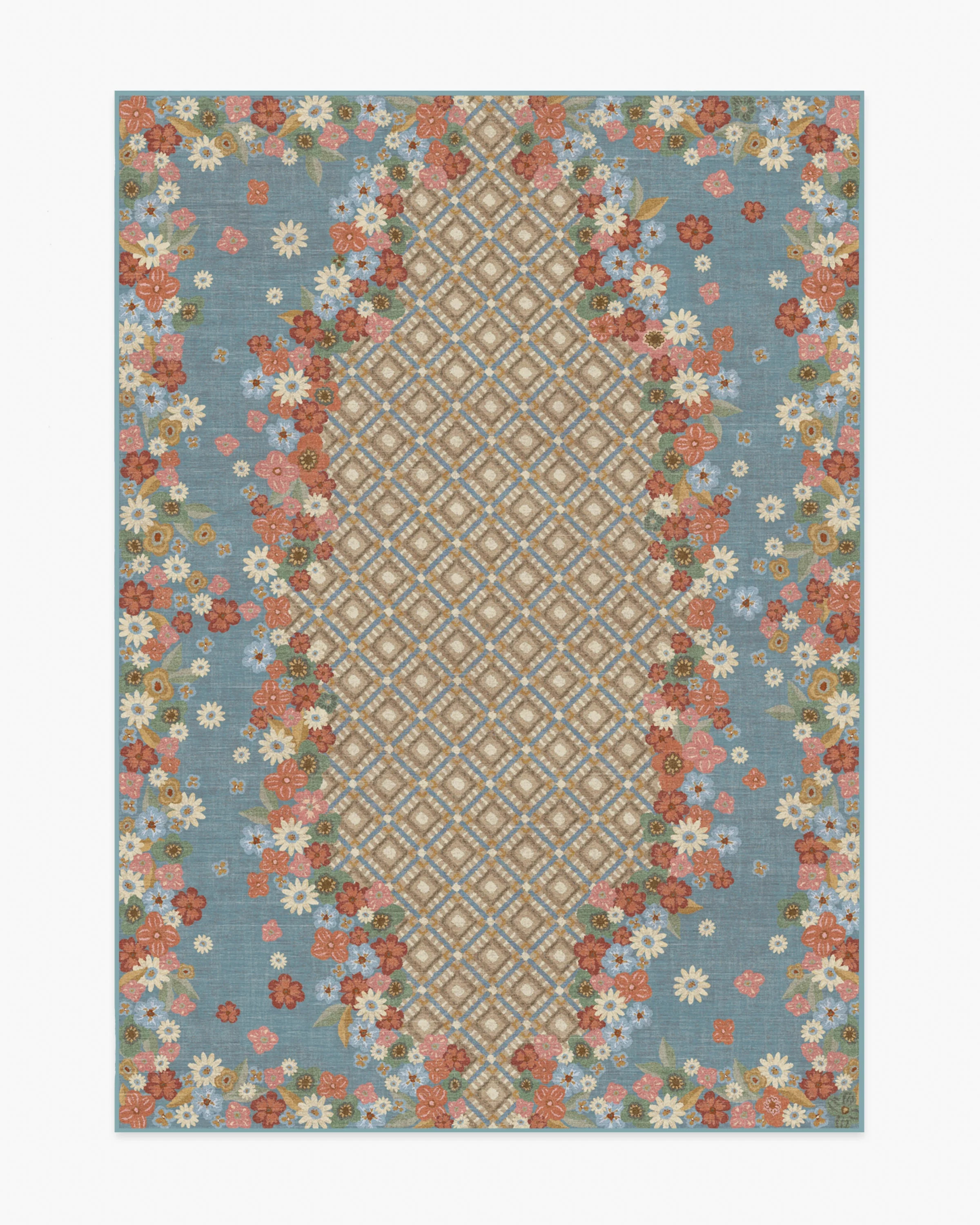 Nora Slate Blue Rug | Ruggable US | Ruggable