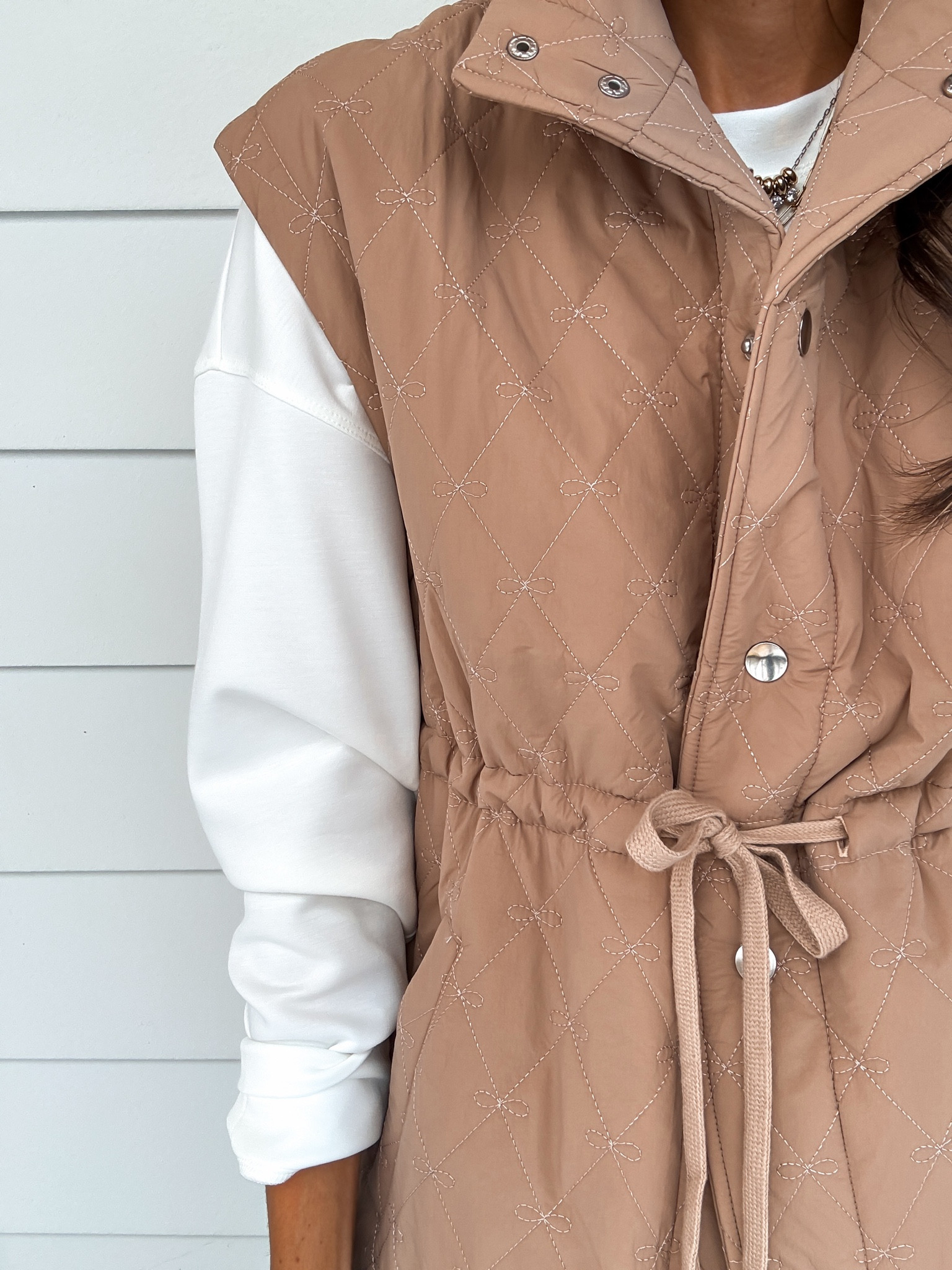 Wearing a small vest and pullover  sweater 

Vest outfit | Winter outfit | winter outfits | fall outfits | holiday outfits | gift guide | gifts for her | vest outfits | faux leather leggings outfit 

#LTKSeasonal #LTKCyberWeek #LTKGiftGuide