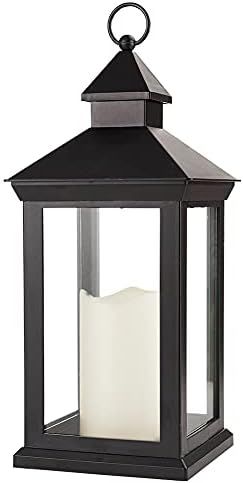 Bright Zeal 14" Tall Vintage Decorative Lantern with LED Pillar Candle - Outdoor Lantern Waterpro... | Amazon (US)
