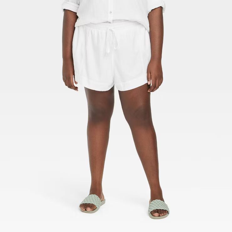 Women's High-Rise Linen Pull-On Shorts - Universal Thread™ | Target