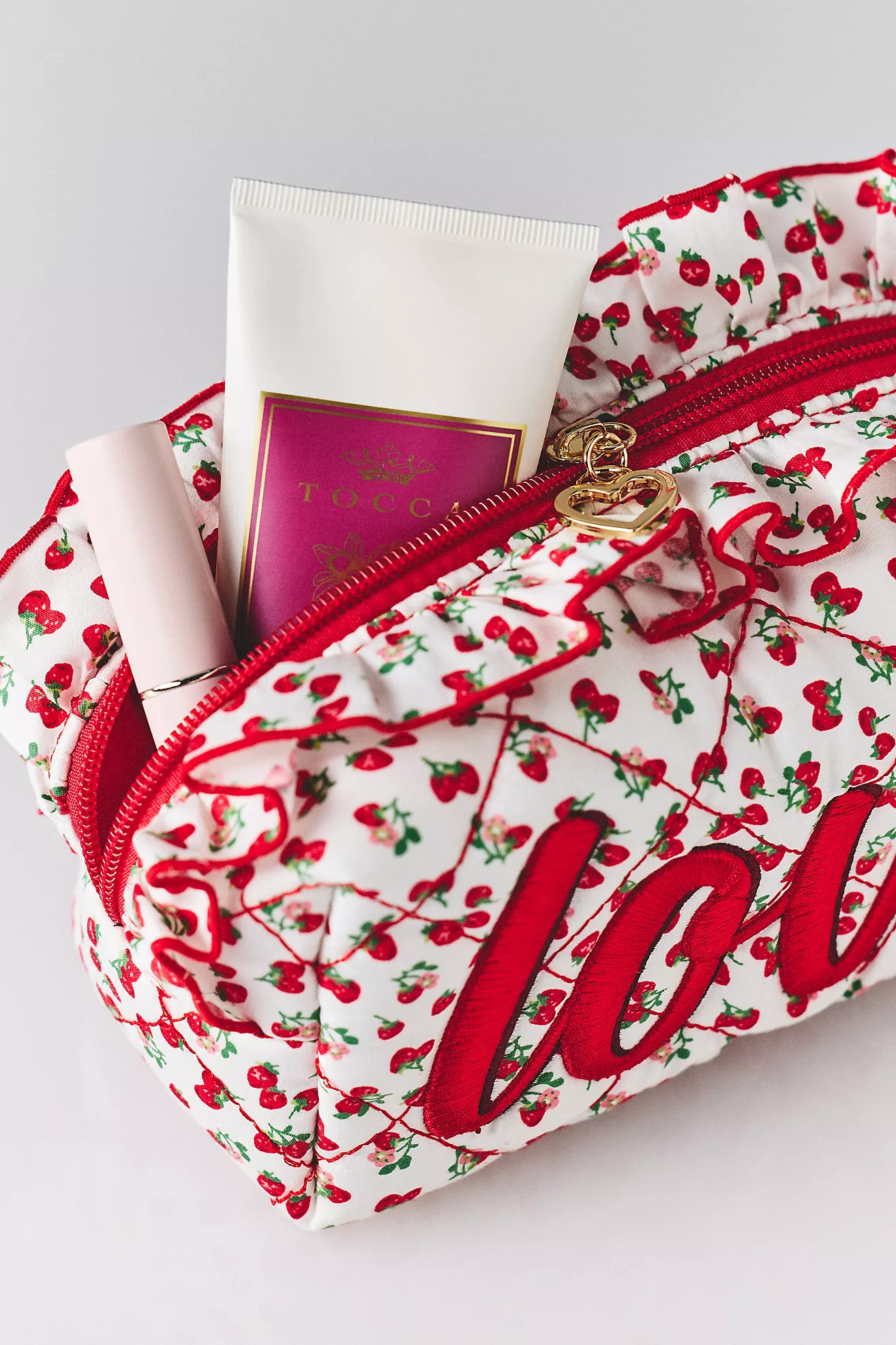 Shiraleah Quilted Valentine Cosmetic Bag | Anthropologie (US)
