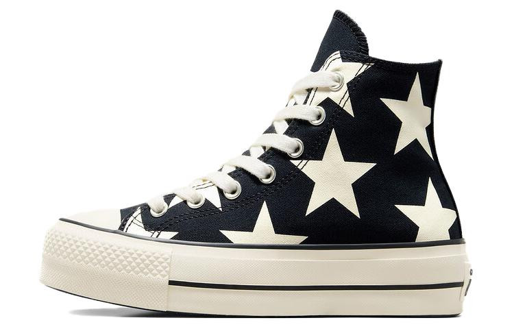 Converse - (WMNS) Converse Chuck Taylor All Star Lift Platform Large Stars High 'Black White' | KICKS CREW