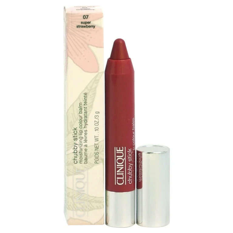 Chubby Stick Bálsamo Hidratante para Labios - 07 Super Fresa de Clinique para Mujer - Lápiz Lab... | Walmart (US)