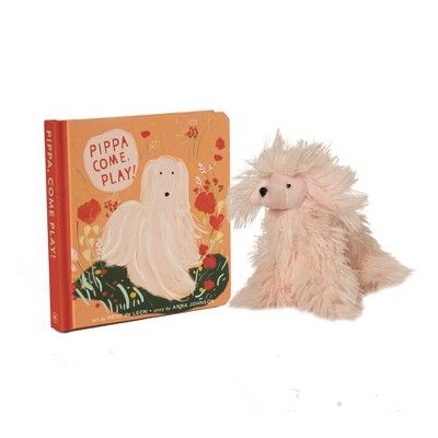 Manhattan Toy Pippa, Come Play! Baby and Toddler Board Book + Afghan Hound Stuffed Animal Dog Gif... | Target