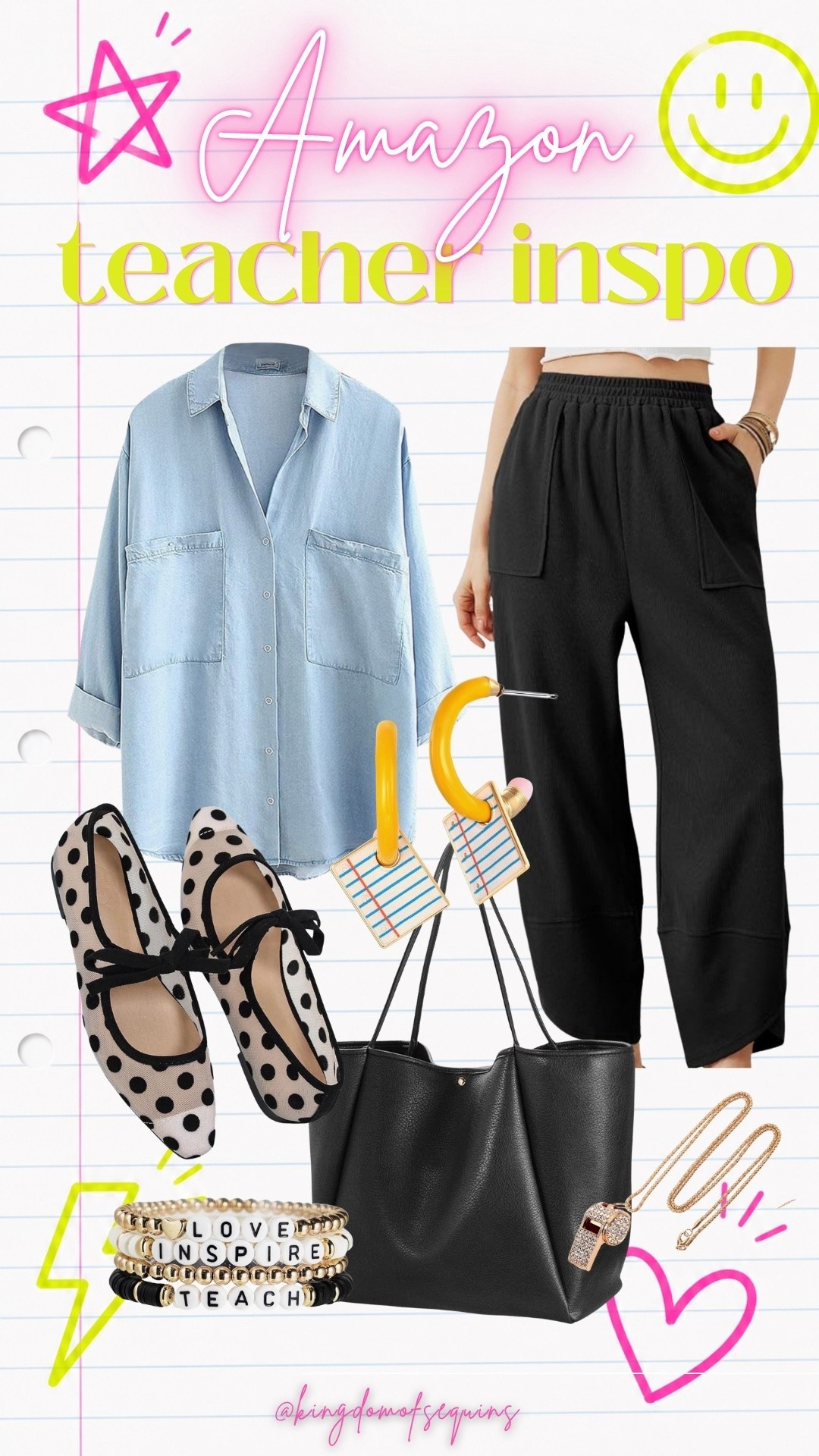 The cutest teacher outfit idea from Amazon.

#LTKootd #LTKWorkwear #LTKSeasonal