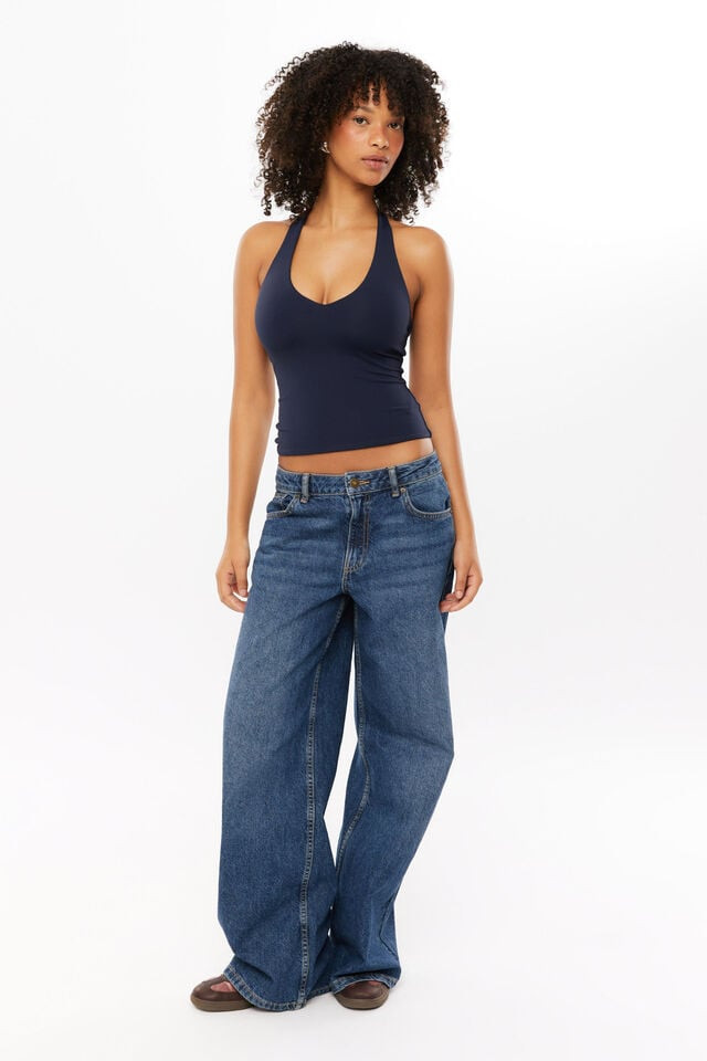SUPRE - Luxe Halter Top & Low Rise Baggy Jean Bundle | Cotton On (ANZ)