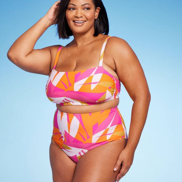Women's Abstract Bright Color Print Bikini Top - Kona Sol™ Multi | Target