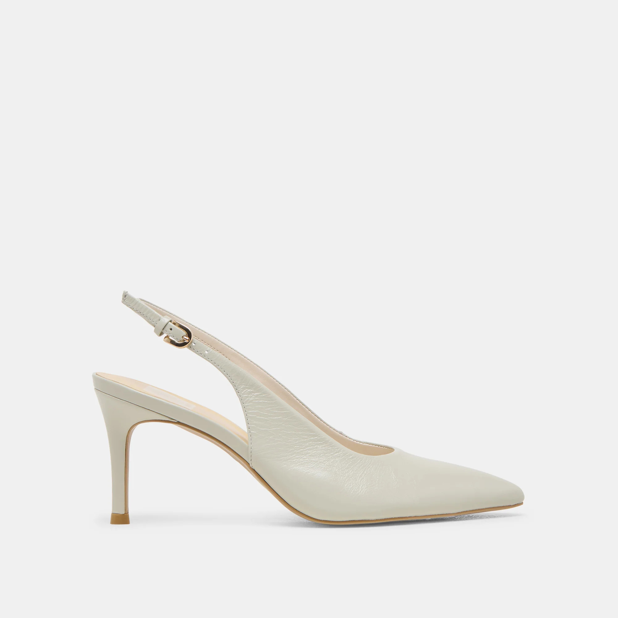 ELASI HEELS LIGHT SAGE LEATHER | DolceVita.com