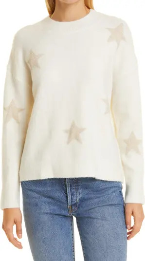 Metallic Kana Stars Crewneck Sweater | Nordstrom