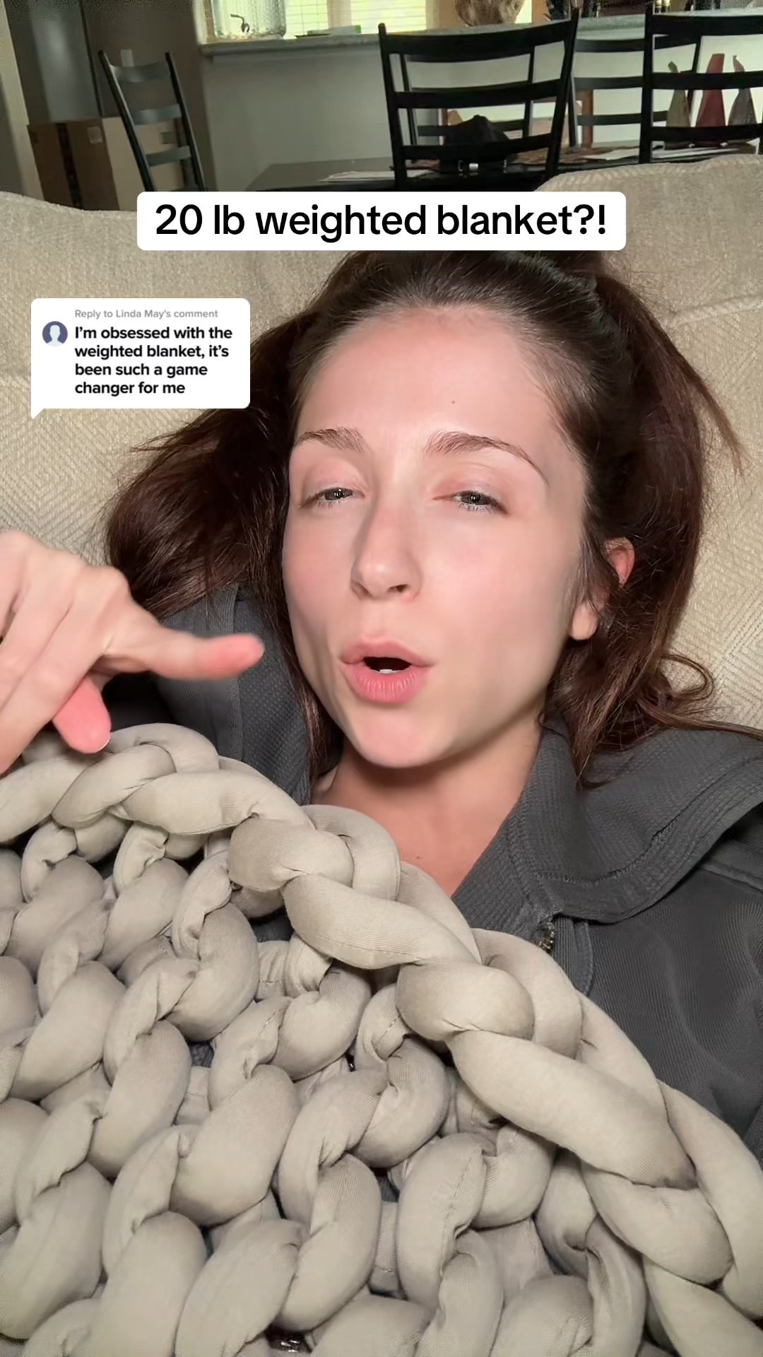 20 lb weighted blanket!