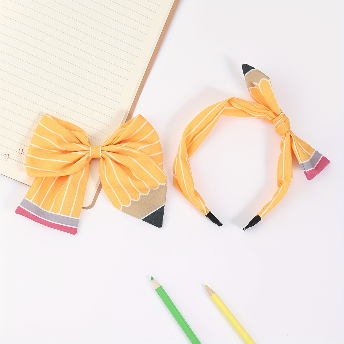 Back School Bow Hair Clips Set Girls Cute Pencil Bow Hair - Temu | Temu Affiliate Program