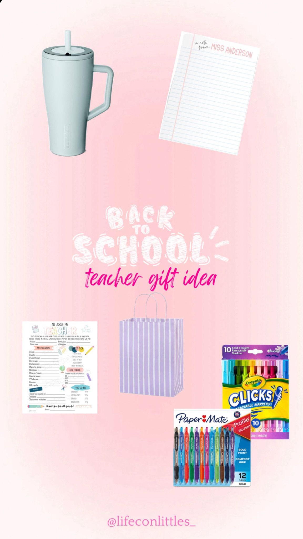 BACK TO SHOOL TEACHER GIFTS. ✨🩷

#LTKFindsUnder50 #LTKSeasonal #LTKBacktoSchool