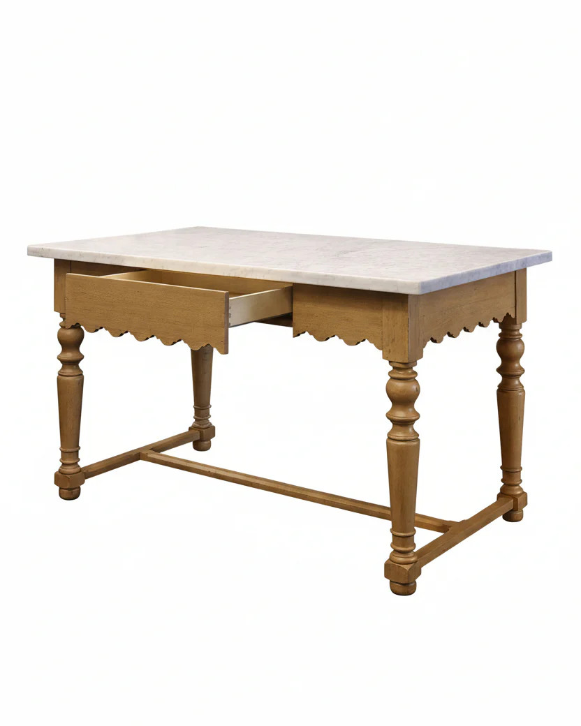 Sadie Scalloped Kitchen Island | Magnolia
