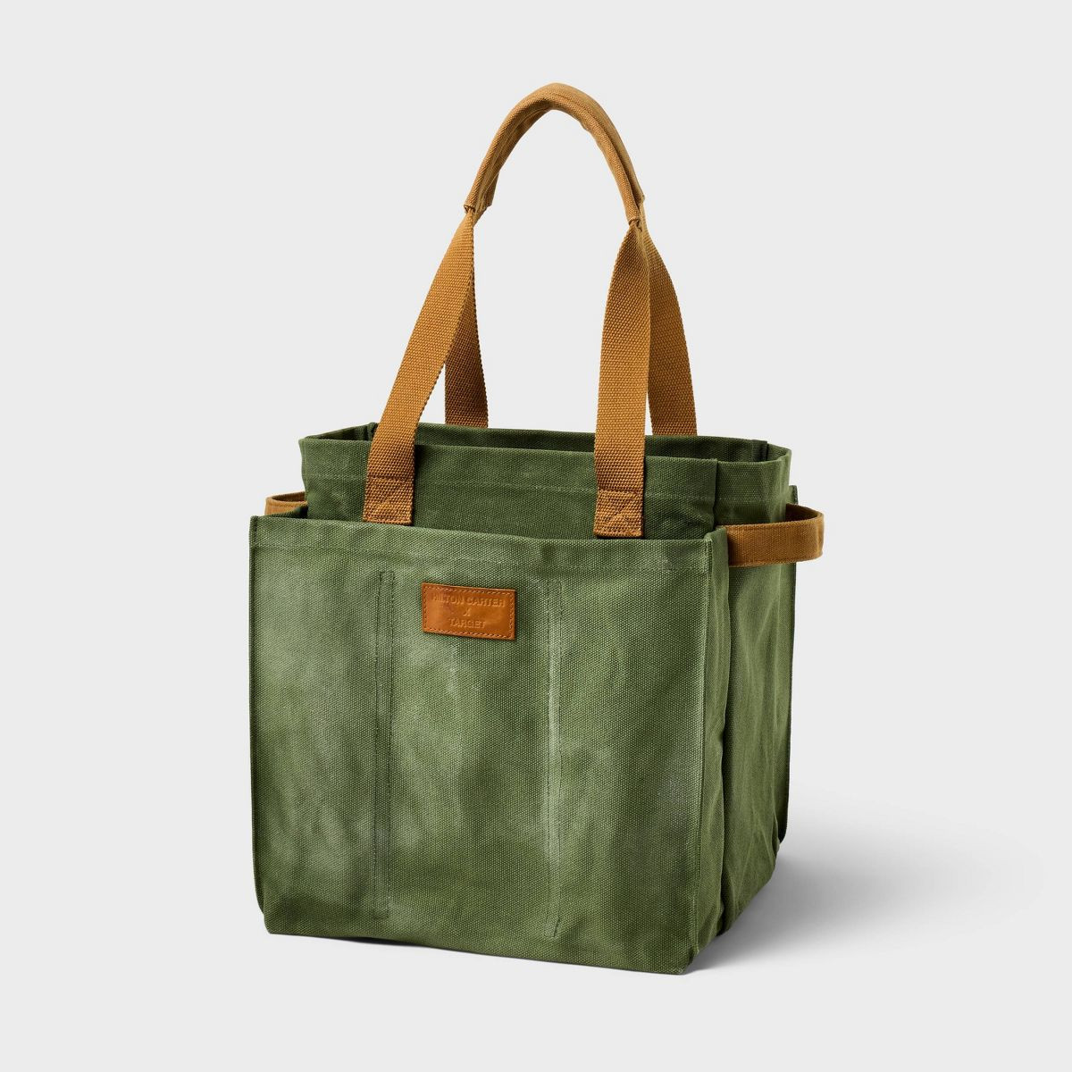 Hilton Carter for Target 20 oz. Boxy Waxed Canvas Garden Tote Green | Target