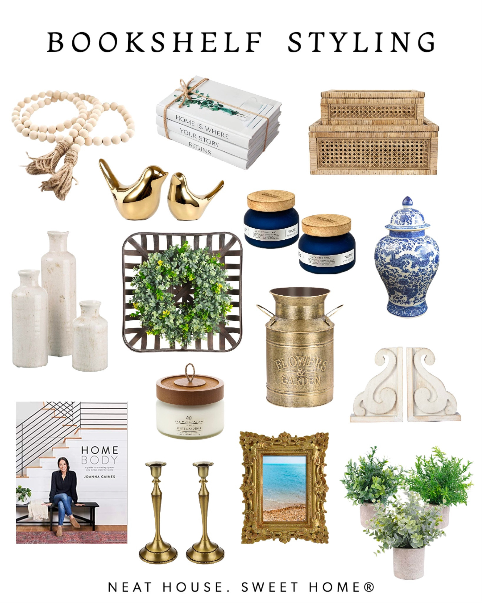 My favorite items to decorate a bookshelf!

#LTKhome