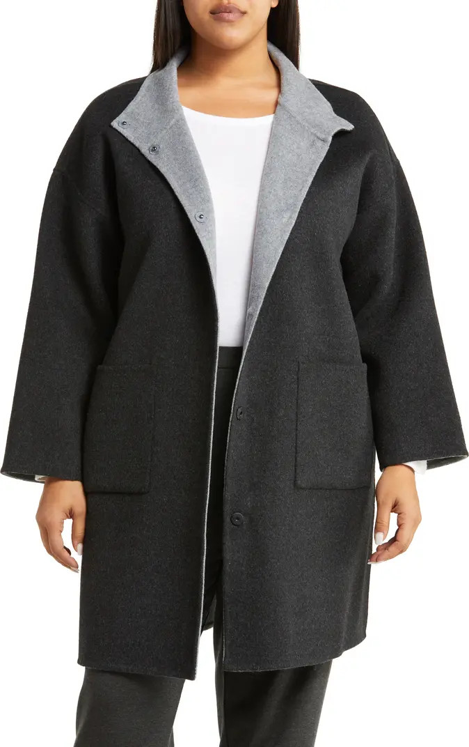 Reversible Wool & Cashmere Coat | Nordstrom