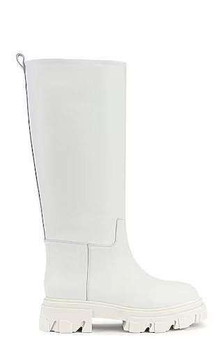GIA BORGHINI x Pernille Teisbaek Tubular Combat Boot in White | FWRD 